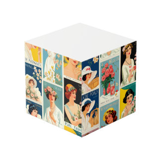 Bühnen der geblümten Note Cube Würfel