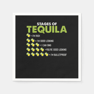 Bühnen Tequila Funny Tequila Drinker Geschenk Serviette