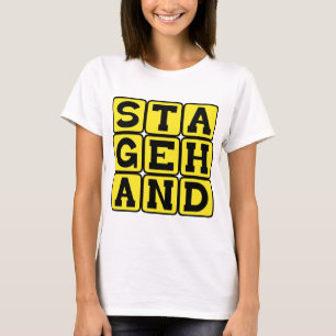 Bühnenarbeiter, Crew in einem Theaterstück T-Shirt