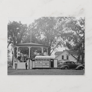 Bühnenpodest, Craftsbury, Vermont Vintage Postkarte
