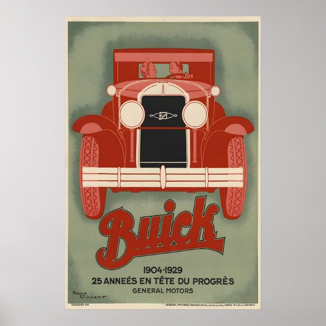 Buick Auto Poster - Vintage Poster Drucke (Vorne)