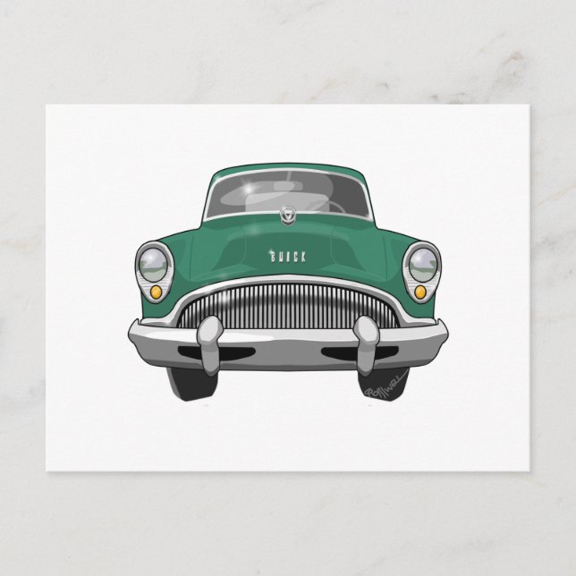 Buick Roadmaster 1954 Postkarte (Vorderseite)