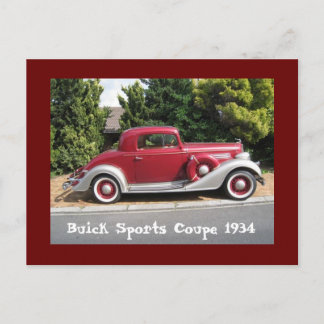 Buick Sportcoupé 1934 Postkarte