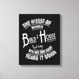 Build House-Leinwand Leinwanddruck