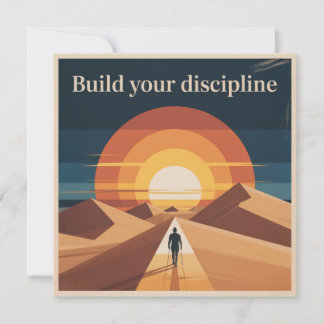 Build Your Discipline Dankeskarte