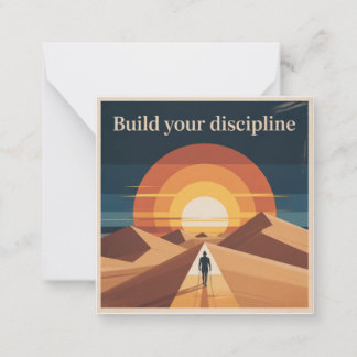 Build Your Discipline Mitteilungskarte
