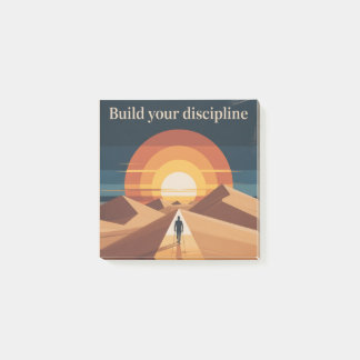 Build Your Discipline Post-it Klebezettel