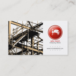 Builder/Construction Business Card (rote Version) Visitenkarte