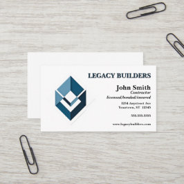 Builder Contractor Developer Real Anwesen Agent Visitenkarte