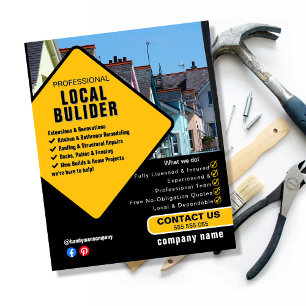 Builder Services Flyer Vorlage Bauwesen &
