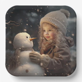 Building a Snowman Pappteller