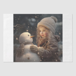 Building a Snowman Seidenpapier