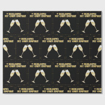 Building My Own Empire Gold Champagner Toast Kunst