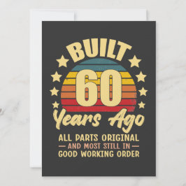 Built 60 Years Ago All Parts Original 60 Birthday
