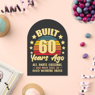 Built 60 Years Ago All Parts Original 60 Birthday Acryleinladungen