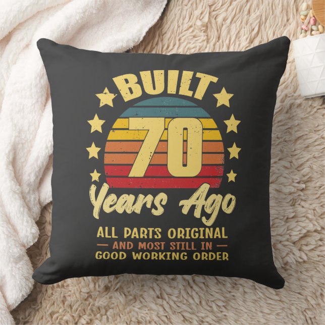 Built 70 Years Ago All Parts Original 70th Birthda Kissen (Decke)