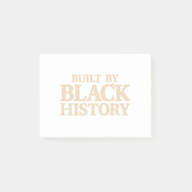 Built By Black History African American Black Prid Post-it Klebezettel (Vorderseite)