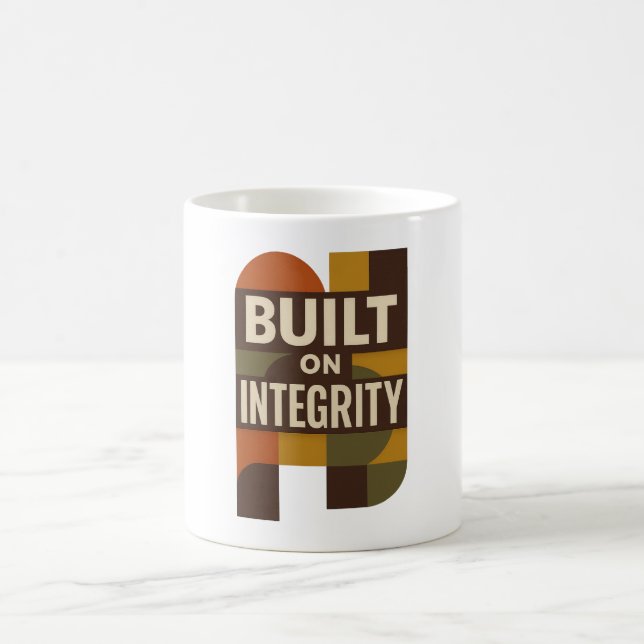 Built on Integrity – Meaningful Dad Appreciation Kaffeetasse (Mittel)