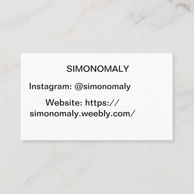 Buissness Karte (Vorderseite)