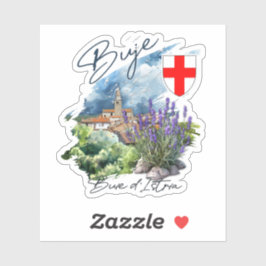 Buje Croatia Aufkleber