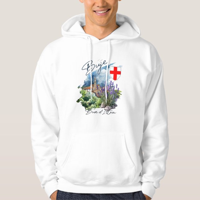 Buje Croatia Hoodie (Vorderseite)
