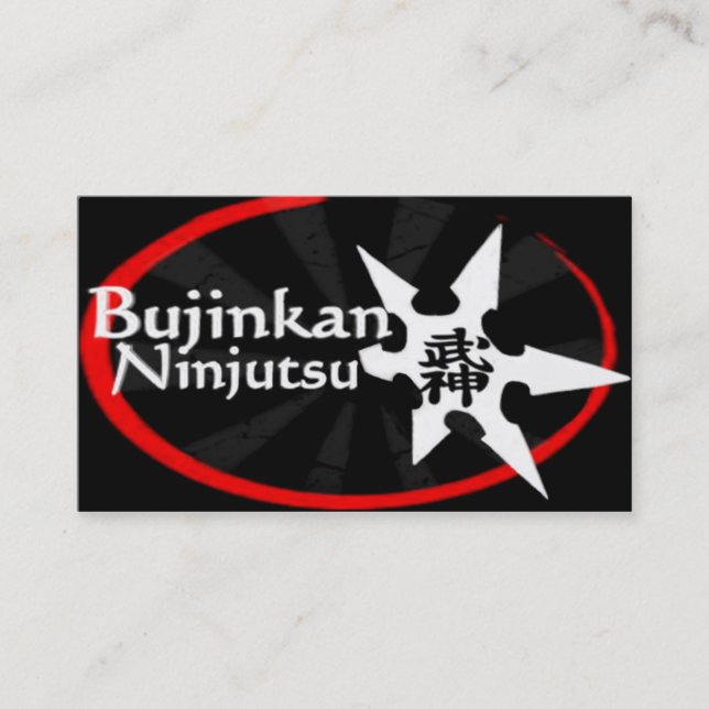 Bujinkan Ninjutsu Visitenkarte (Vorderseite)