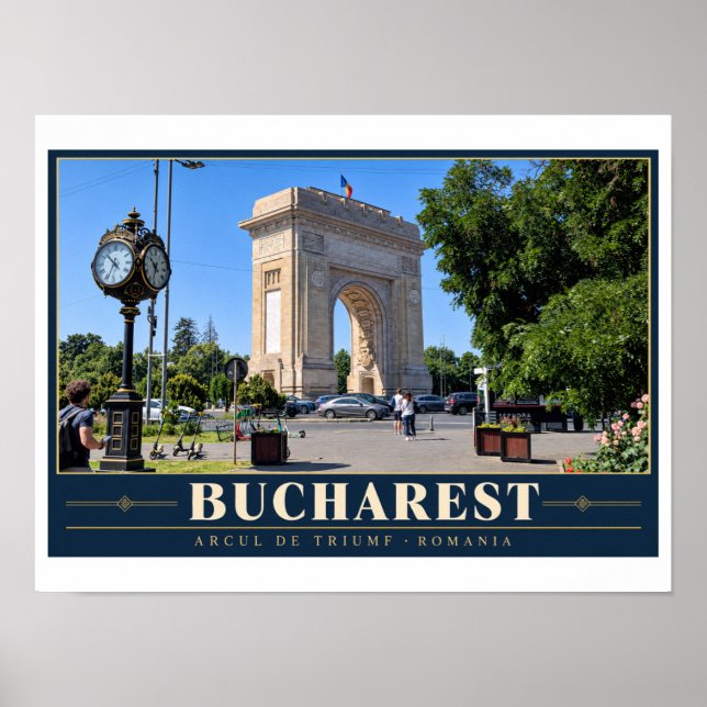 Bukarest Arcul de Triumf Poster (Vorne)