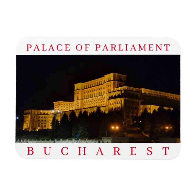 Bukarest Palast Kühlschrankmagnet des Parlaments Magnet (Horizontal)