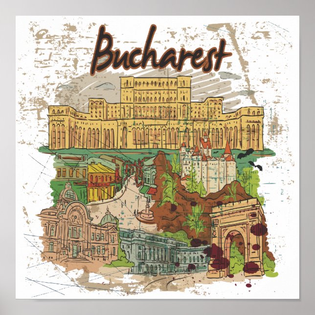Bukarest Poster (Vorne)