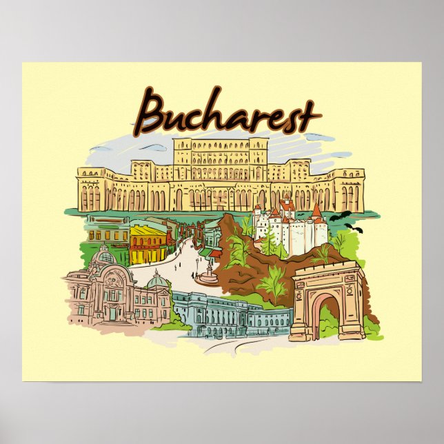 Bukarest, Rumänien Poster (Vorne)