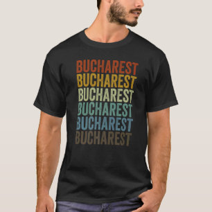 Bukarest Rumänien Retro Vintag T-Shirt