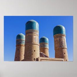 Bukhara, Usbekistan - Chor Minor Madrassah Poster