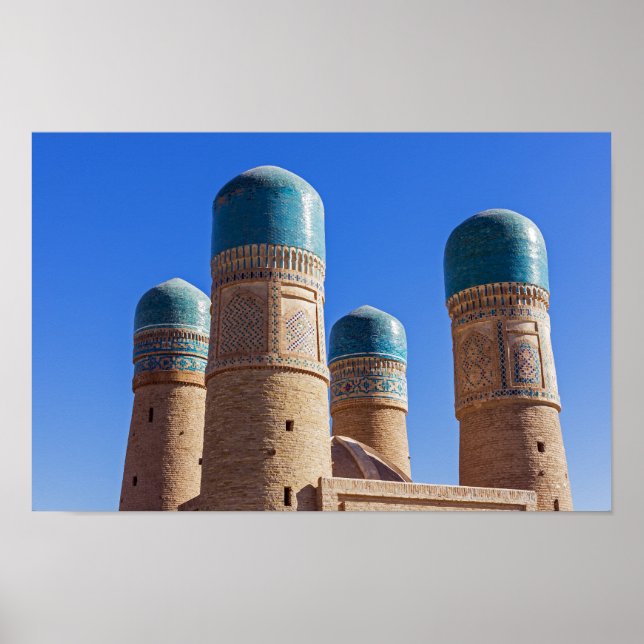 Bukhara, Usbekistan - Chor Minor Madrassah Poster (Vorne)