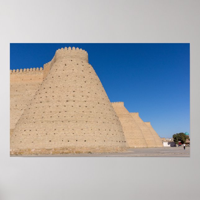Bukhara, Usbekistan - Mauer der arktischen Festung Poster (Vorne)
