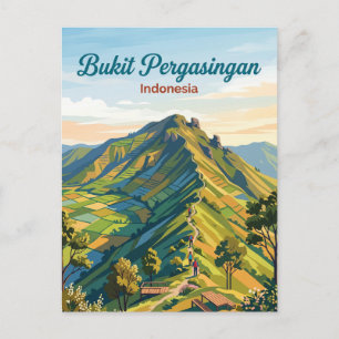 Bukit Pergasingan Indonesien Postkarte