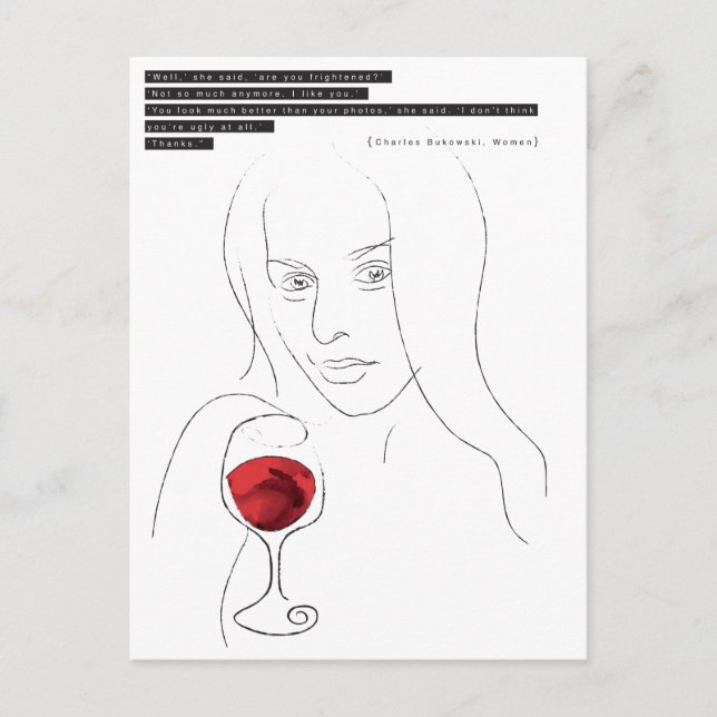Bukowski Postcard Postkarte (Vorderseite)