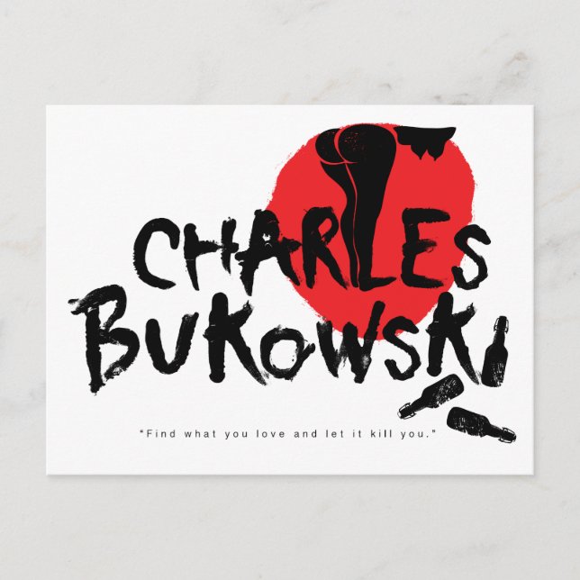 Bukowski Postkarte (Vorderseite)
