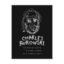 Bukowski Postkarte