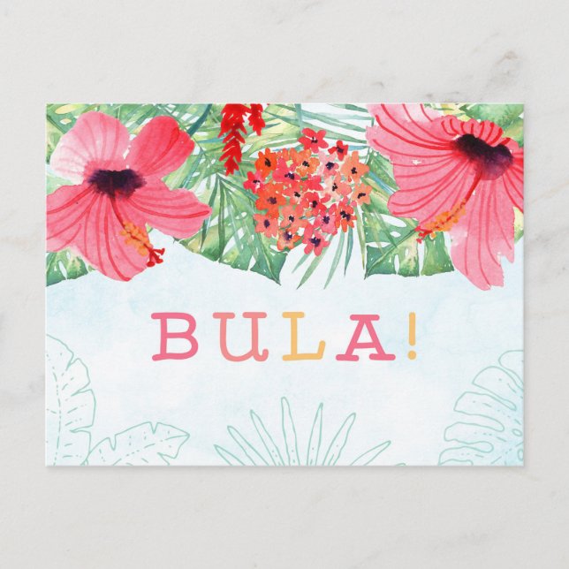 BULA-Postkarte, Fidschi- oder Tiki-Karte Postkarte (Vorderseite)