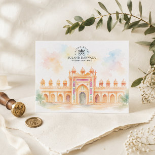 Buland Darwaza, Fatehpur Sikri Reiseandenken Feiertagspostkarte