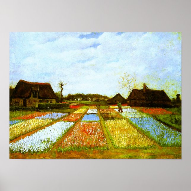 Bulb Fields Holland Van Gogh Fine Art Poster (Vorne)