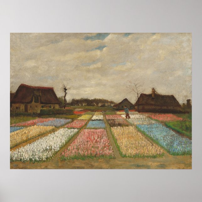 Bulb Fields - Van Gogh Blume Landscape Poster (Vorne)