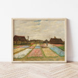 Bulb Fields | Vincent Van Gogh Poster<br><div class="desc">Bulb Fields (1883) oder Blume Beds in Holland von Holland post-impressionistischen Künstler Vincent Van Gogh. Originale Kunstwerke sind ein Öl auf Leinwand. Es handelt sich um eines der ersten Landschaftsgemälde von Van Gogh, das einen Panoramablick auf die Tulpenfelder in Blüten darstellt. Verwenden Sie die Entwurfstools, um einen benutzerdefinierten Text hinzuzufügen...</div>