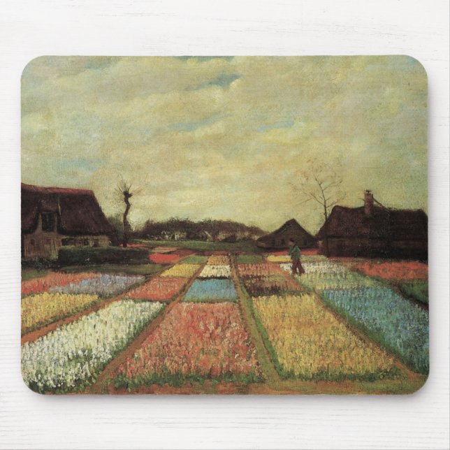 Bulb Fields von Vincent van Gogh Mousepad (Vorne)