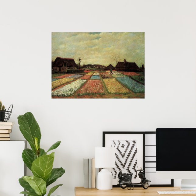 Bulb Fields von Vincent van Gogh Poster (Heimbüro)