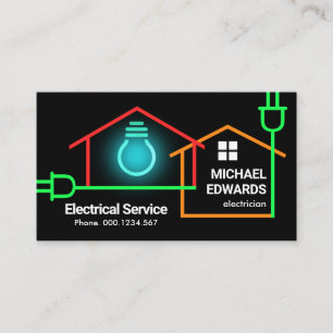 Bulb für elektrische Power Visitenkarte