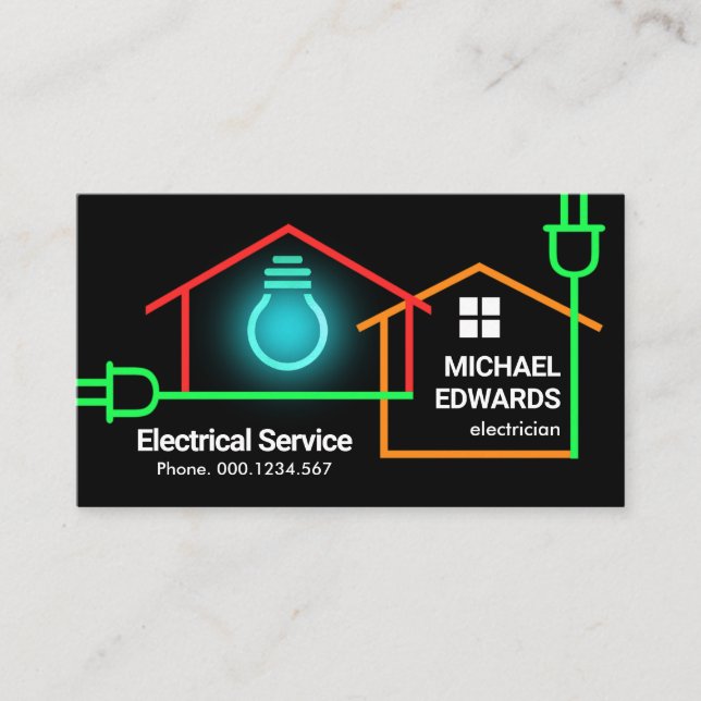 Bulb für elektrische Power Visitenkarte (Vorderseite)