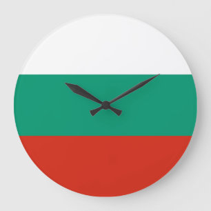 Bulgaria Flag Große Wanduhr