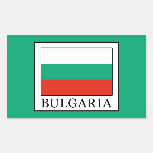 Bulgaria Rechteckiger Aufkleber (Vorderseite)