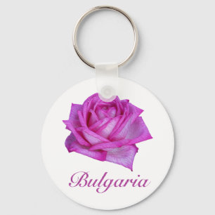 Bulgarian Rose- Oil Paint Schlüsselanhänger